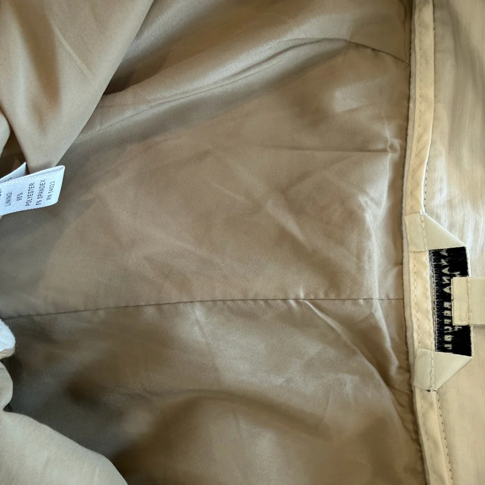 Banana Republic Martin Fit Taupe Wool Blend Straight Leg Dress Pants Size 4